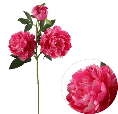 Kunstlill pojeng 'dark pink' 71cm 