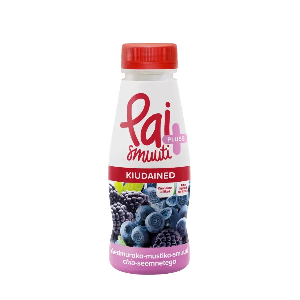Pai pluss Aedmuraka-mustika smuuti chia-seemnetega 280ml