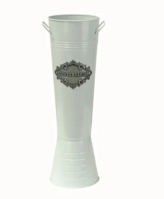 Vaas 'Slim' h52cm valge