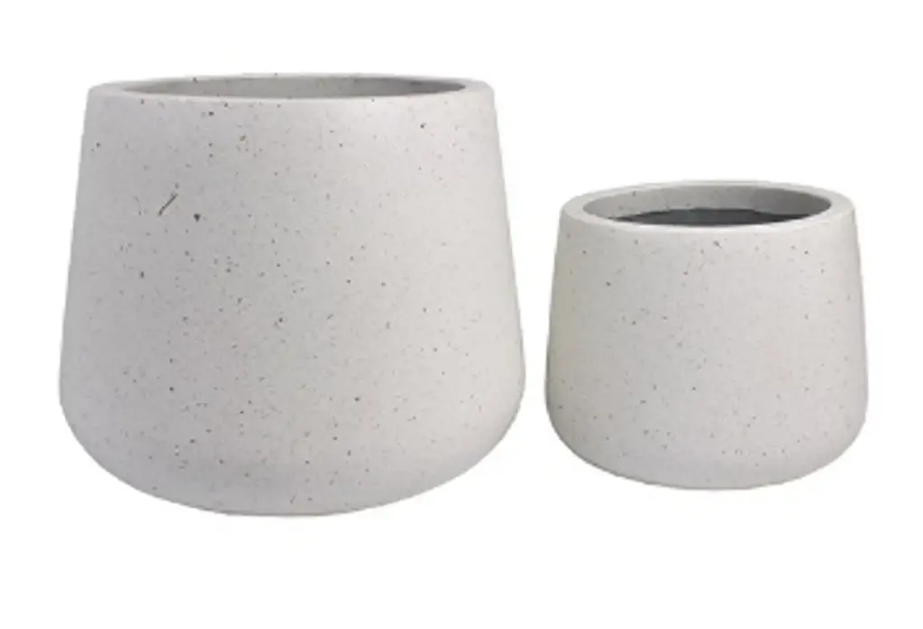 Õuepott keraamiline valge d31cm