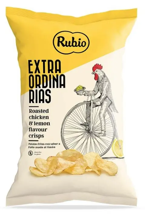 Kartulikrõpsud grillitud kana- ja sidruni maitsega 110g