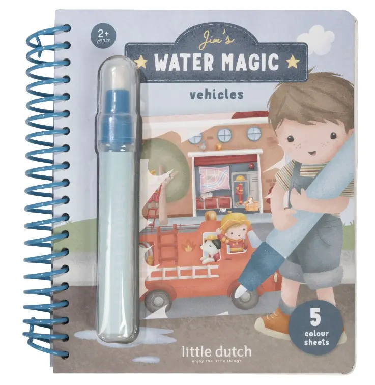 Little Dutch Veepliiatsiga värvimisraamat ´Jim & autod´