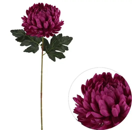 Kunstlill krüsanteem 'violet' 82cm 