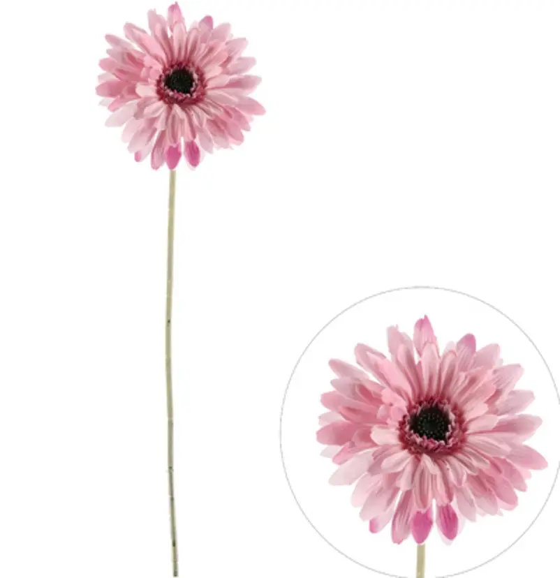 Kunstlill gerbera 'light purple' 60cm