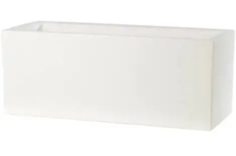 Õuepott kandiline 'Schio Cassa' valge 80cm 