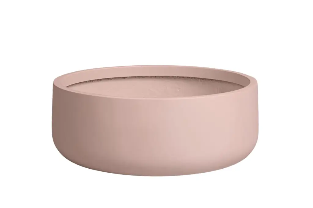Õuepott Haloes Plato d34 h13cm roosa