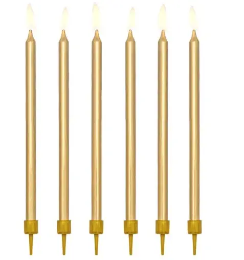 Tordiküünlad 12,5cm (12tk/pk) kuldne