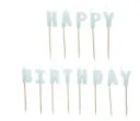 Tordiküünlad "Happy Birthday"  2,5cm (13tk/pk) sinine