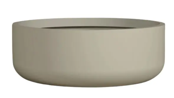 Õuepott Haloes Plato d34 h13cm kreem
