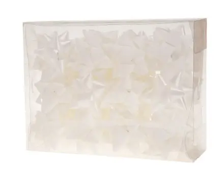 Rosett plastpaelast d8cm 36tk/pk valge