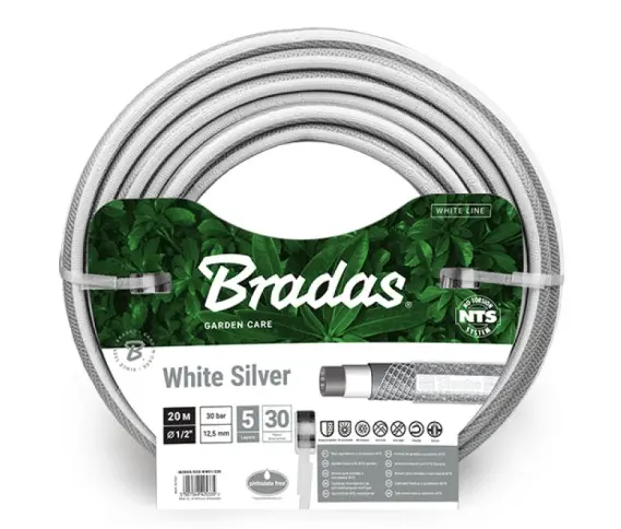 Kastmisvoolik NTS WHITE SILVER ¾" 30m