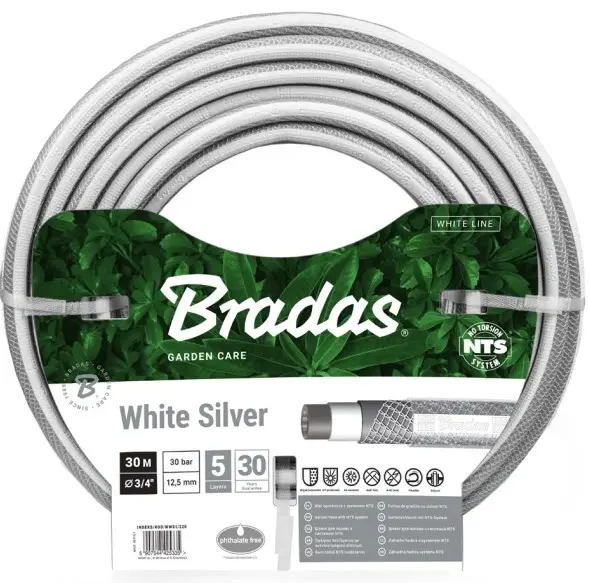 Kastmisvoolik NTS WHITE SILVER ¾" 50m