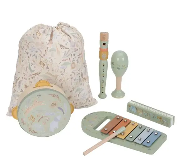 Little Dutch Muusikariistade komplekt ´Safari Friends Green´ FSC puidust