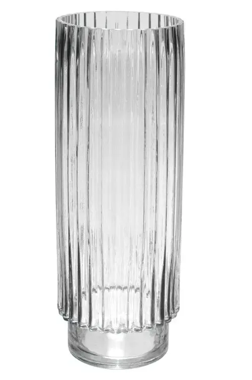 Klaasvaas "Wide Ribbed" D15 H40cm