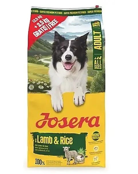 JOSERA Adult Lamb&Rice 15kg (12,5+2,5kg)
