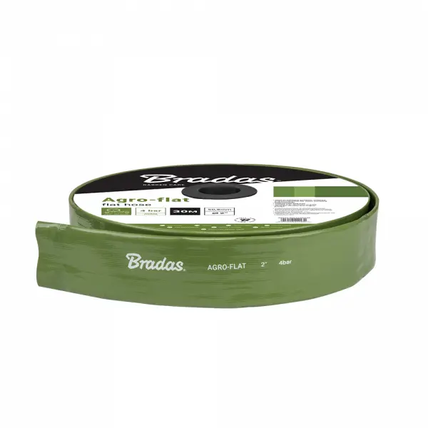 Flat hose AGRO-FLAT W.P.4 / B.P.12 Bar 2" / 30m - GREEN 