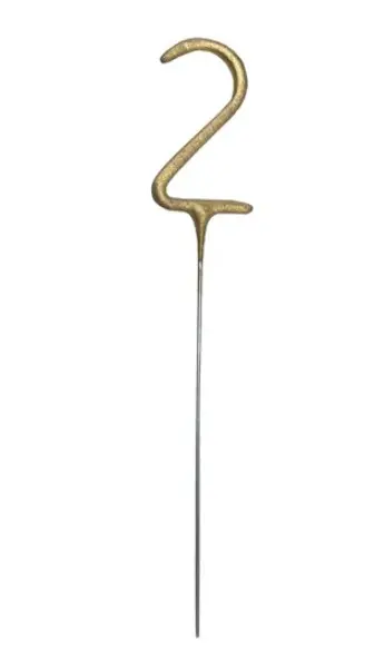 Säraküünal number 2, 15cm kuldne