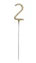 Säraküünal number 2, 15cm kuldne