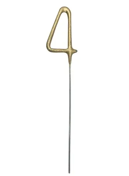 Säraküünal number 4, 15cm kuldne
