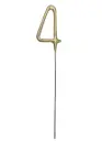 Säraküünal number 4, 15cm kuldne
