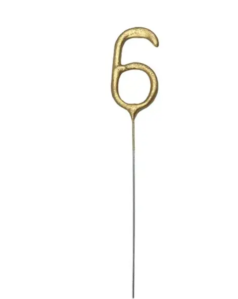 Säraküünal number 6, 15cm kuldne