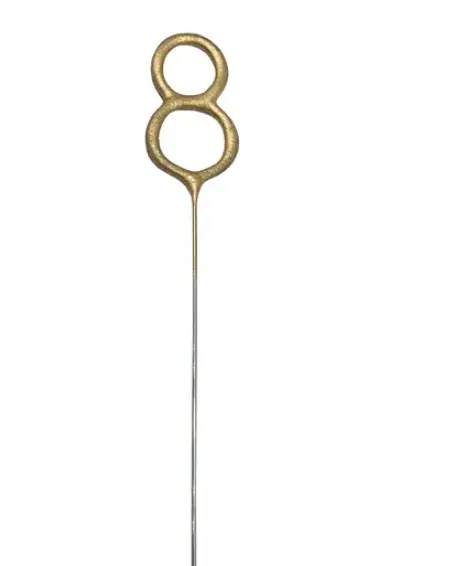 Säraküünal number 8, 15cm kuldne