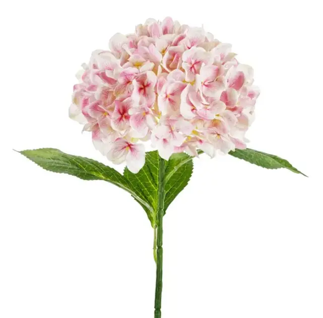 Kunstlill hortensia 69cm heleroosa