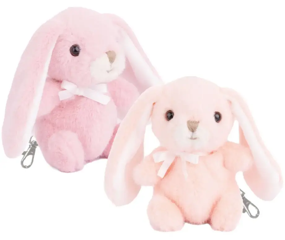 Bukowski jänes Bouncy Bunny 12cm roosa/virsik
