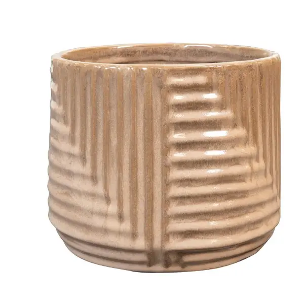 Lillepott Gio d8 h6cm beež