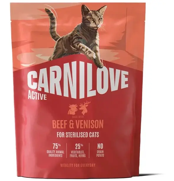 Carnilove Active Beef & Venison for Adult kassitoit 400g