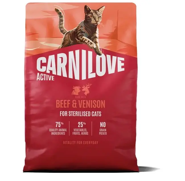 Carnilove Active Beef & Venison for Adult kassitoit 2kg