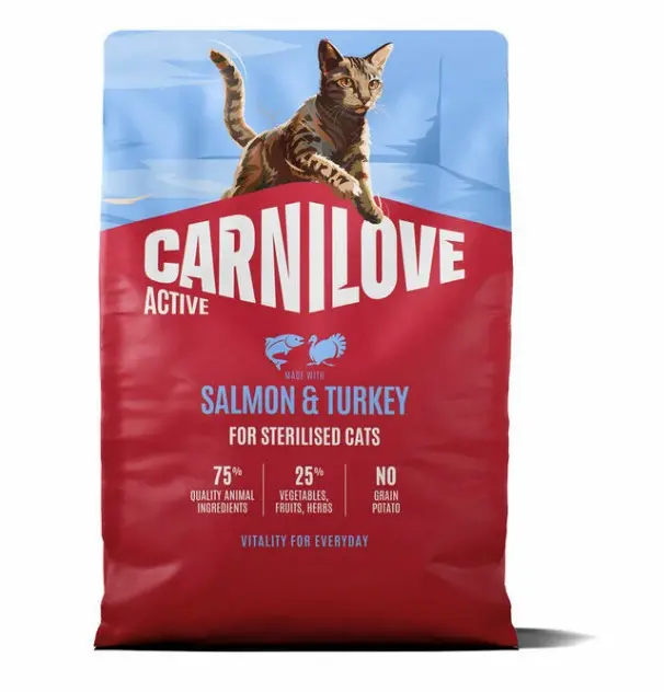 Carnilove Active Salmon & Turkey for Adult kassitoit 2kg