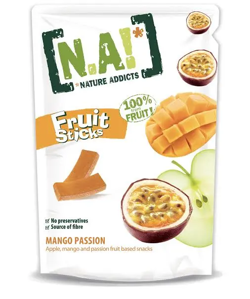 N.A! Fruit Sticks mango snäkid 35g