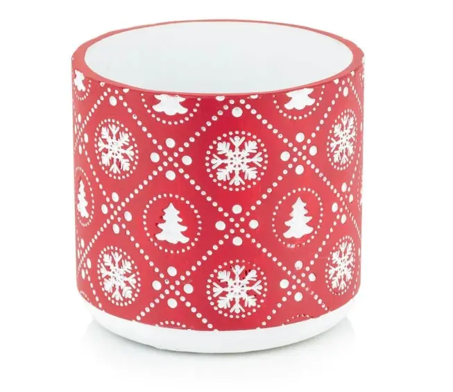 Ümbrispott 'Christmas red 05.497' Ø16cm 