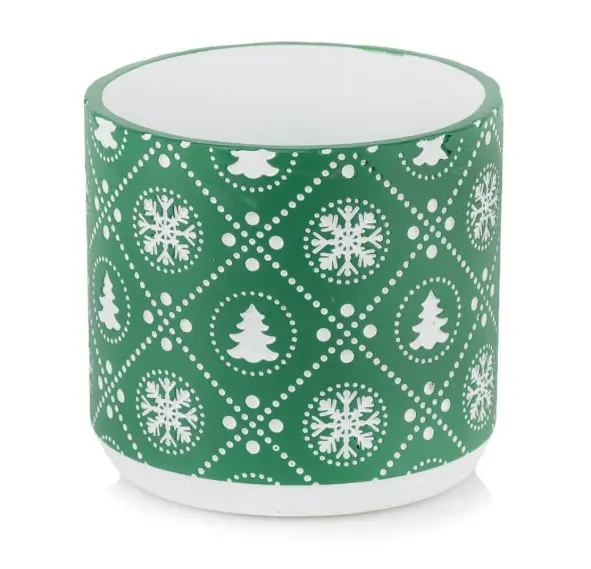 Ümbrispott 'Christmas green 05.495' Ø16cm