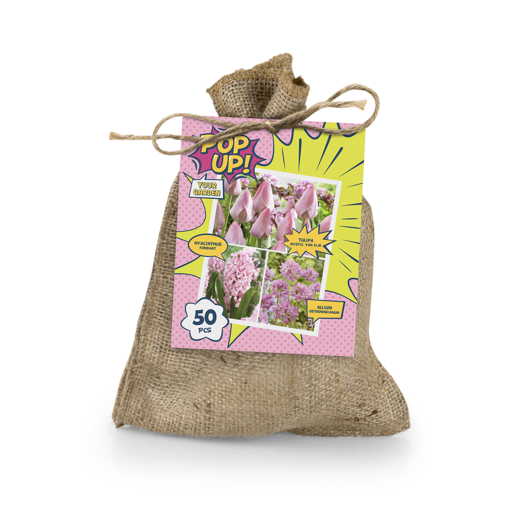 Pop Up! Lillesibulate valik roosa 50tk