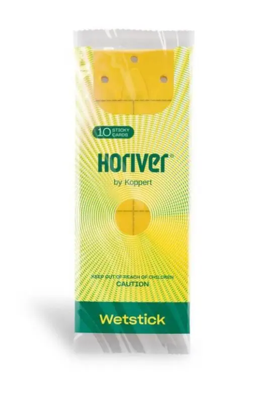 Püünispaber Horiver Wet 10x25cm kollane 10tk/pakis