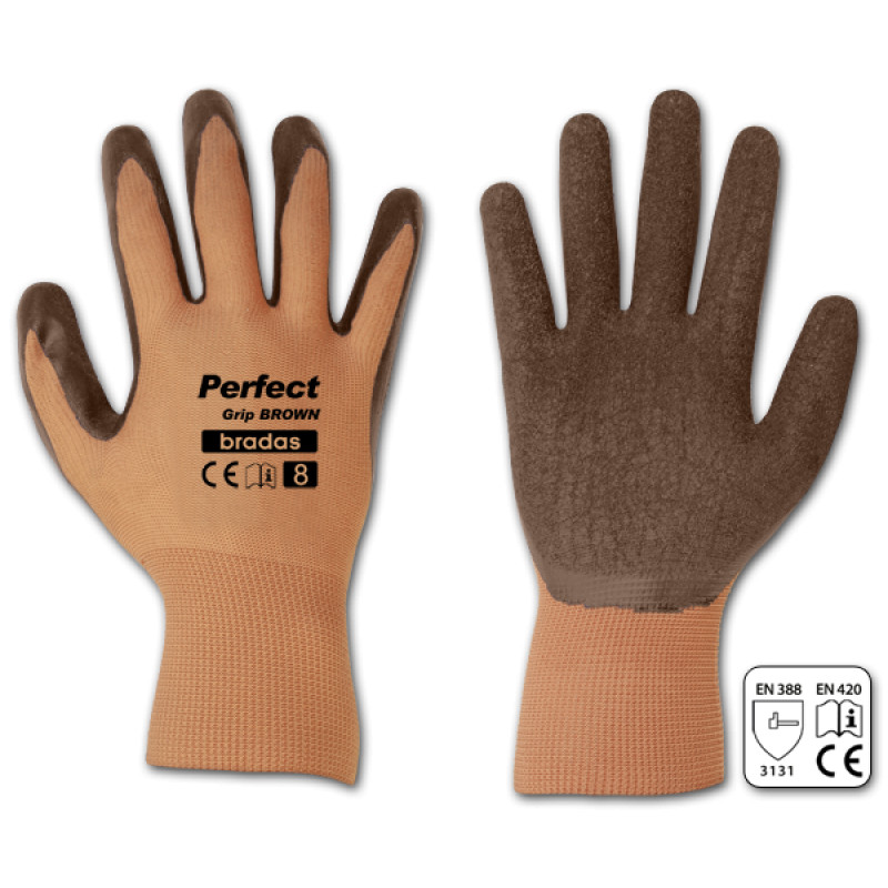Kindad PERFECT GRIP BROWN lateks