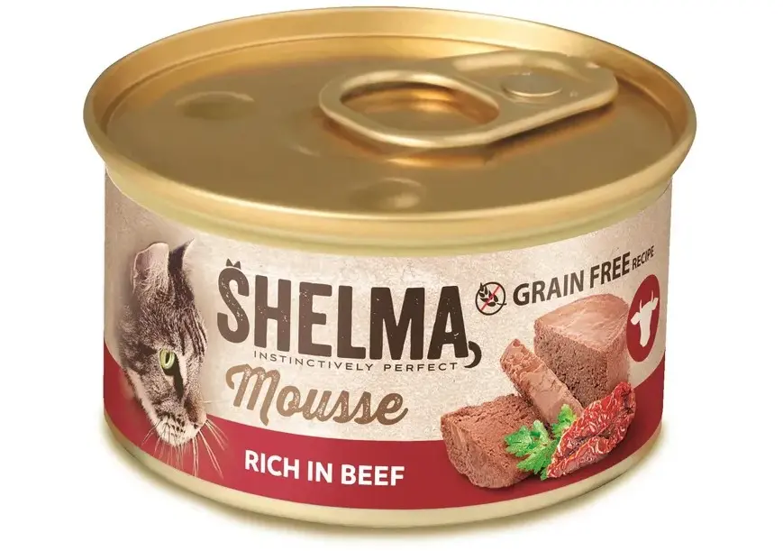SHELMA mousse cat veise-tomati-peterselli 85g								 								 