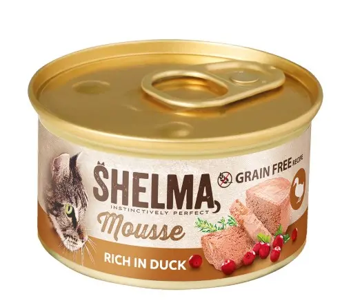 SHELMA mousse cat pardi-jõhvika-tüümiani 85g								 								 