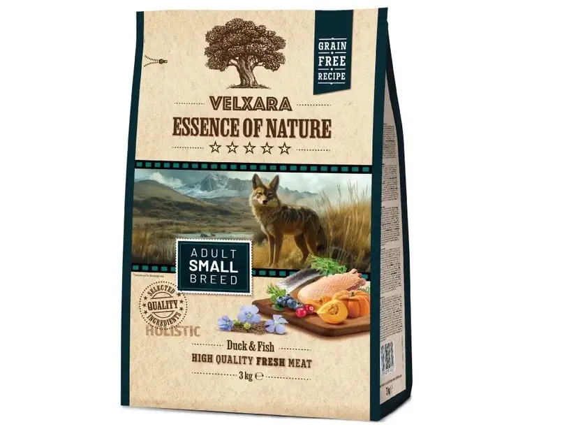 Velxara holistic väikestele tõugudele pardi ja heeringaga 750g