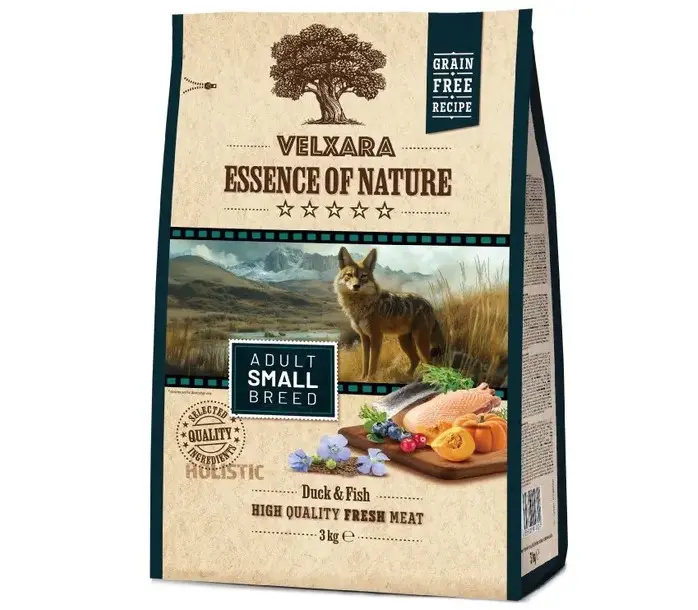 Velxara holistic väikestele tõugudele pardi ja heeringaga 3kg