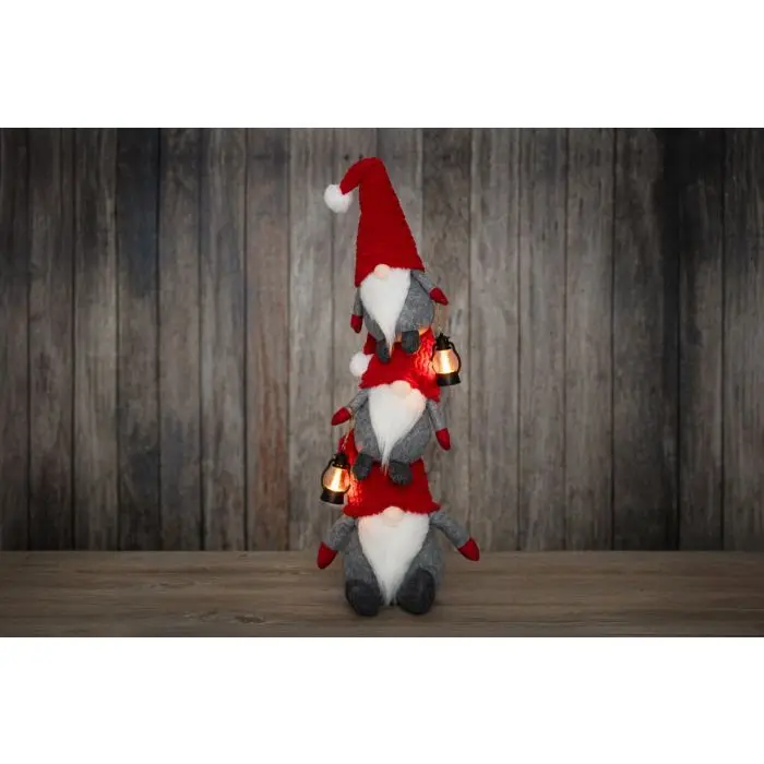 Päkapikud laternatega LED 91cm punane