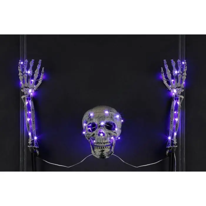 Dekoratsioon Halloween skelett microLED 46cm