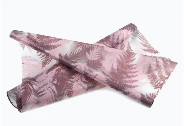 Fooliumirull sõnajalad 50cm*10m bordoo/roosa