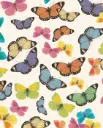 Kinkepaber Carta 'Farfalle colorate' 70x100cm