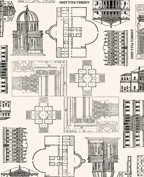Kinkepaber Carta 'Palladio' 70x100cm
