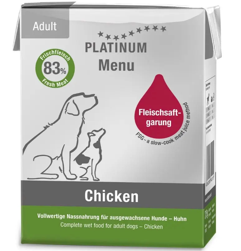 Platinum Menu Chicken koerte märgtoit 185g
