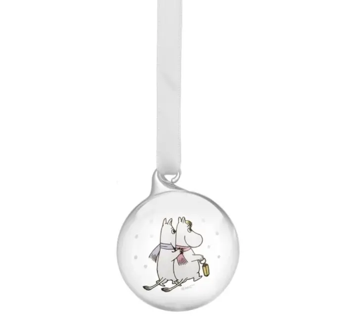 Klaaskuul 'Moomin&Snorkmaiden Frosty Day' 5cm