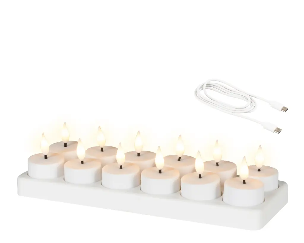 Teeküünal LED d4 h4,5cm sise soe valgus